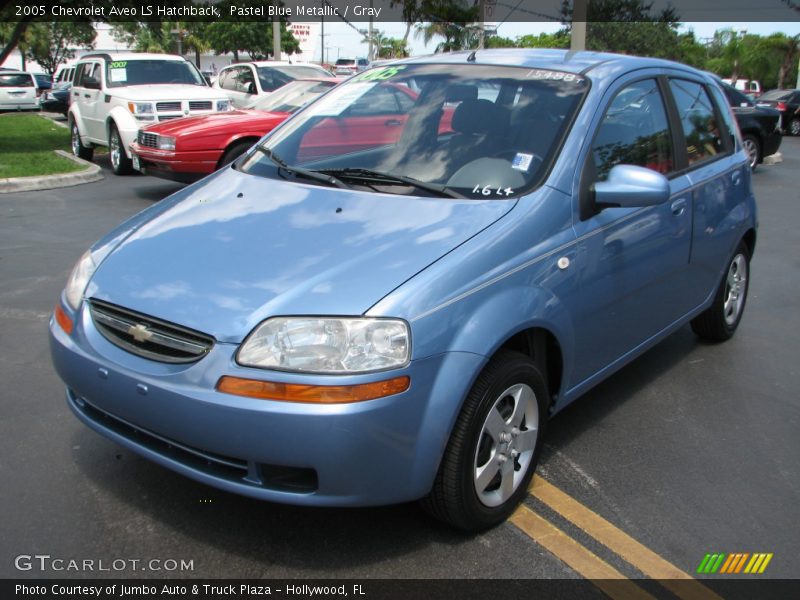 Pastel Blue Metallic / Gray 2005 Chevrolet Aveo LS Hatchback