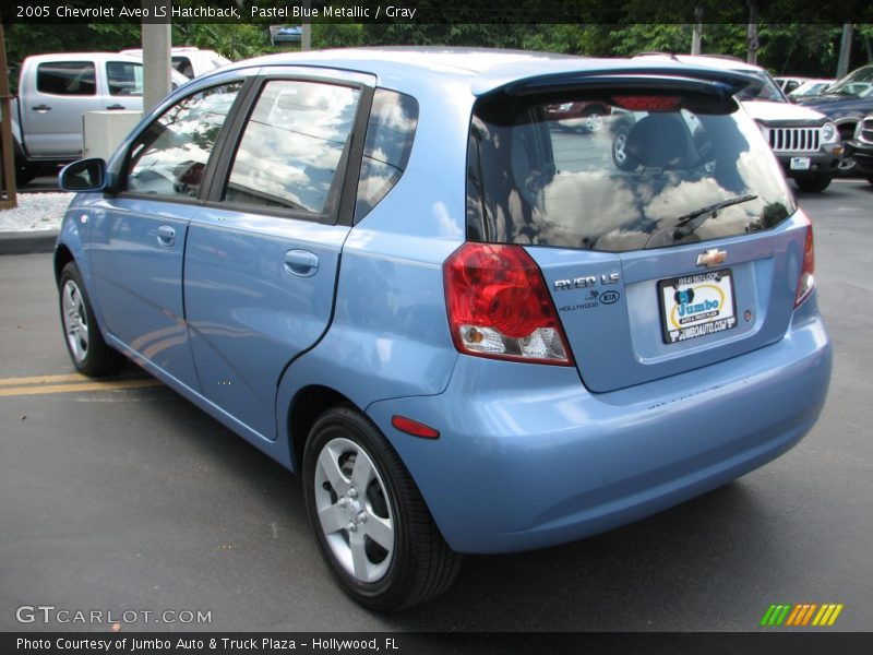Pastel Blue Metallic / Gray 2005 Chevrolet Aveo LS Hatchback
