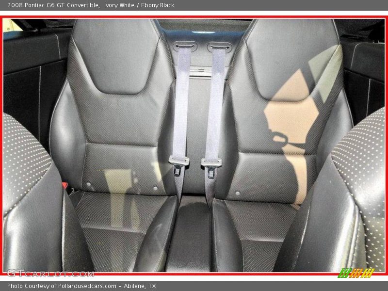 Ivory White / Ebony Black 2008 Pontiac G6 GT Convertible