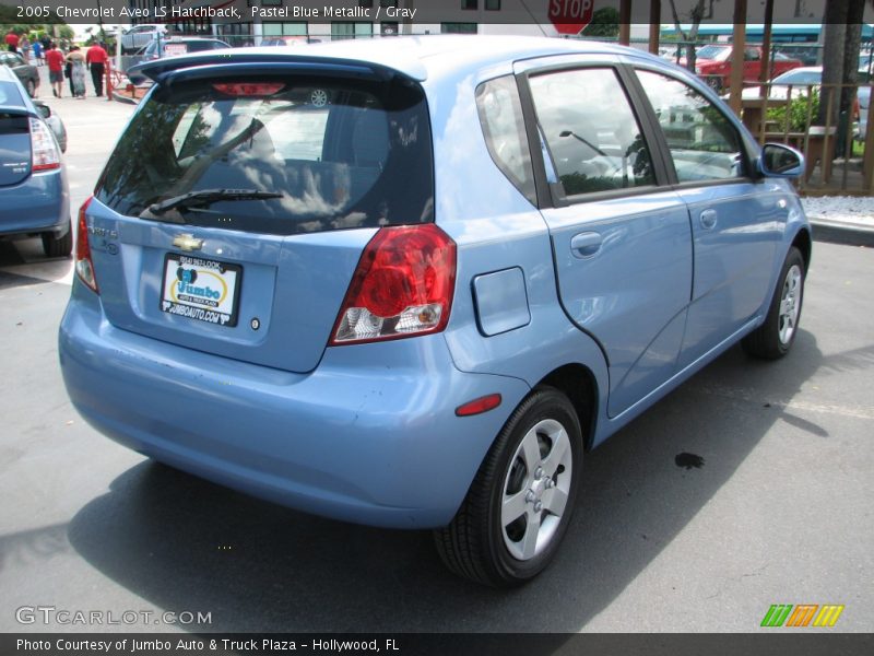 Pastel Blue Metallic / Gray 2005 Chevrolet Aveo LS Hatchback