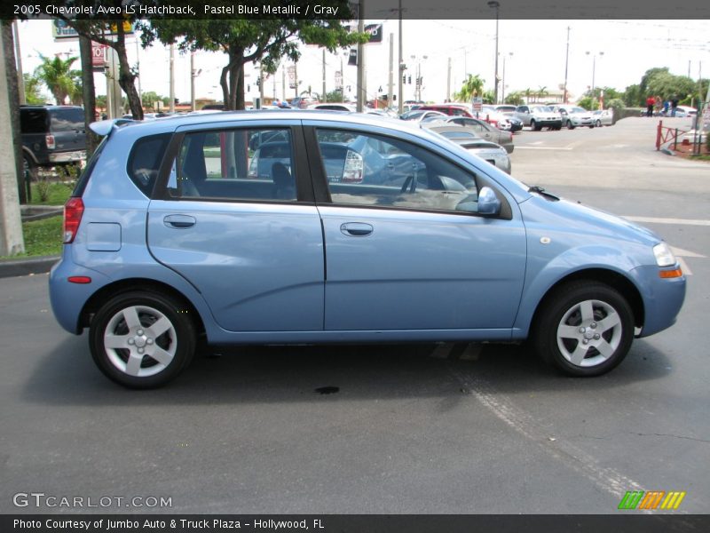 Pastel Blue Metallic / Gray 2005 Chevrolet Aveo LS Hatchback