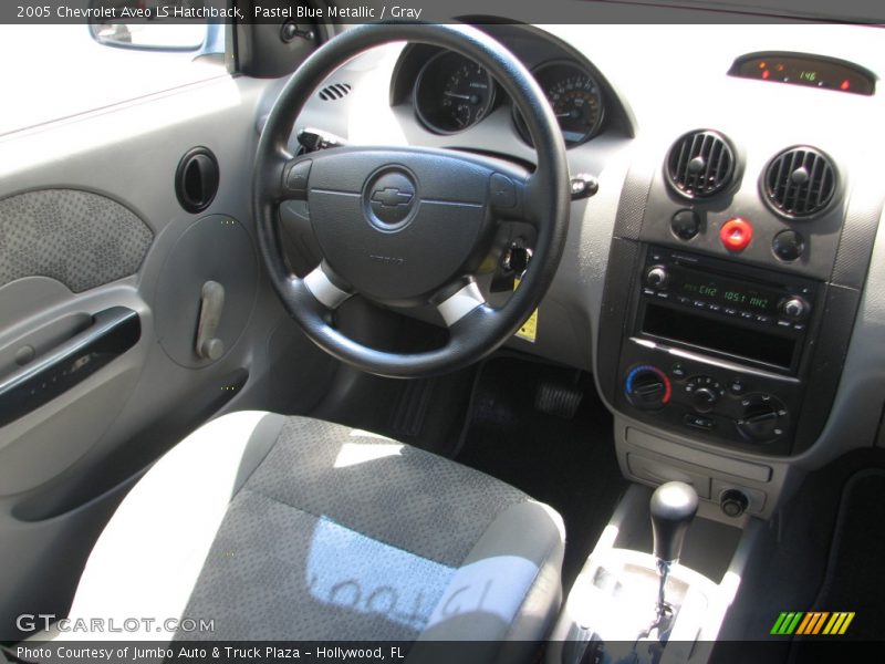 Pastel Blue Metallic / Gray 2005 Chevrolet Aveo LS Hatchback
