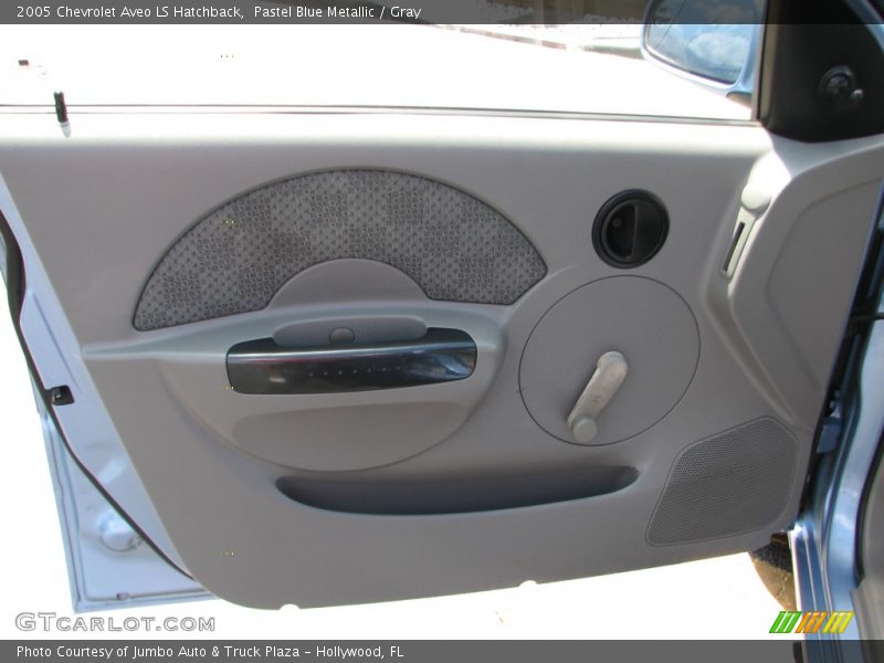 Pastel Blue Metallic / Gray 2005 Chevrolet Aveo LS Hatchback