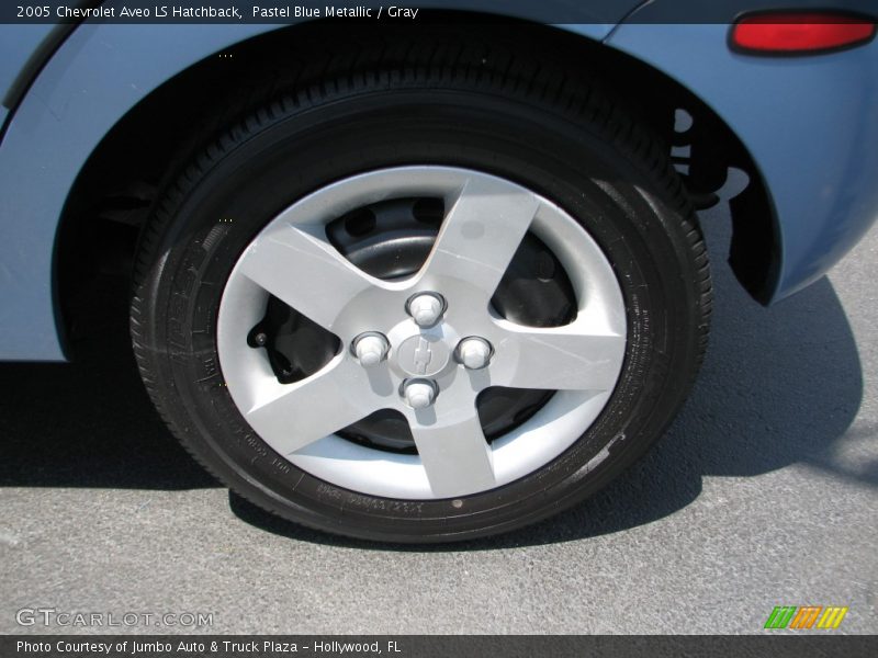 Pastel Blue Metallic / Gray 2005 Chevrolet Aveo LS Hatchback