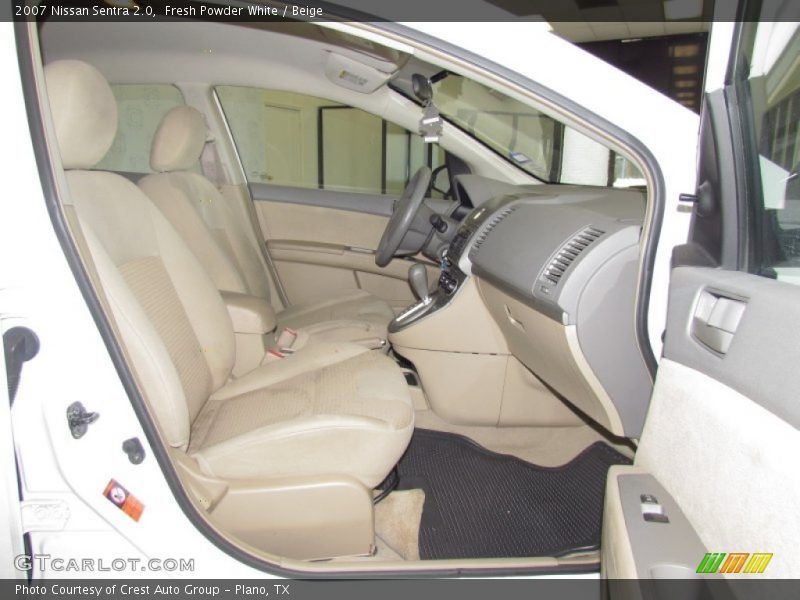 Fresh Powder White / Beige 2007 Nissan Sentra 2.0