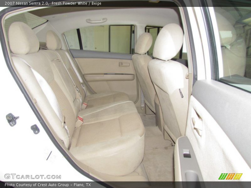 Fresh Powder White / Beige 2007 Nissan Sentra 2.0