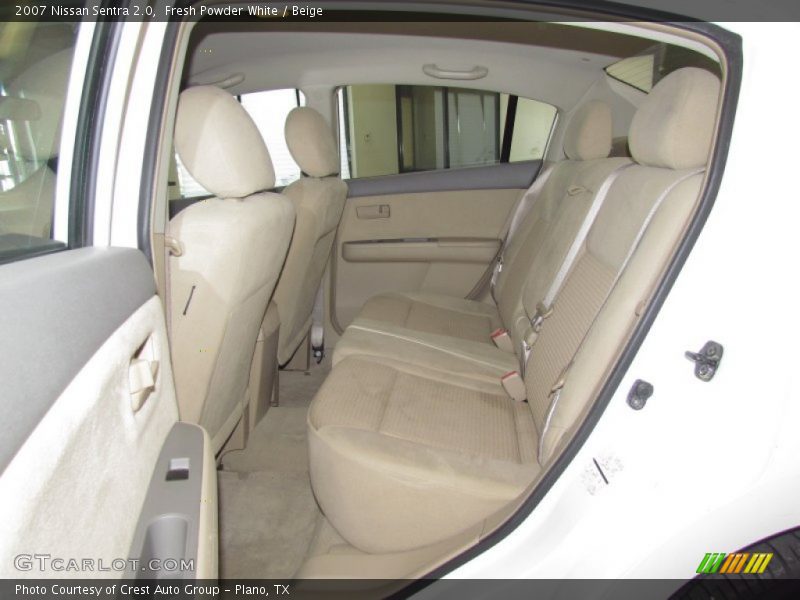 Fresh Powder White / Beige 2007 Nissan Sentra 2.0
