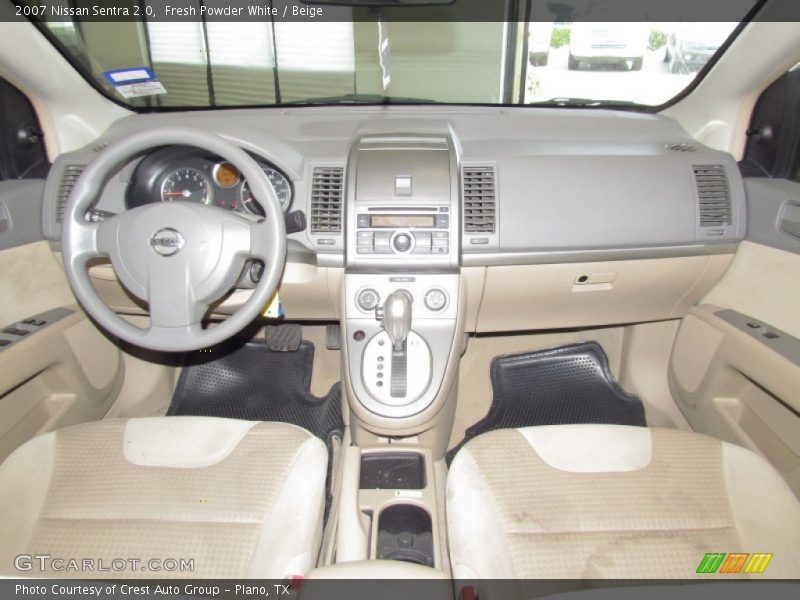 Fresh Powder White / Beige 2007 Nissan Sentra 2.0