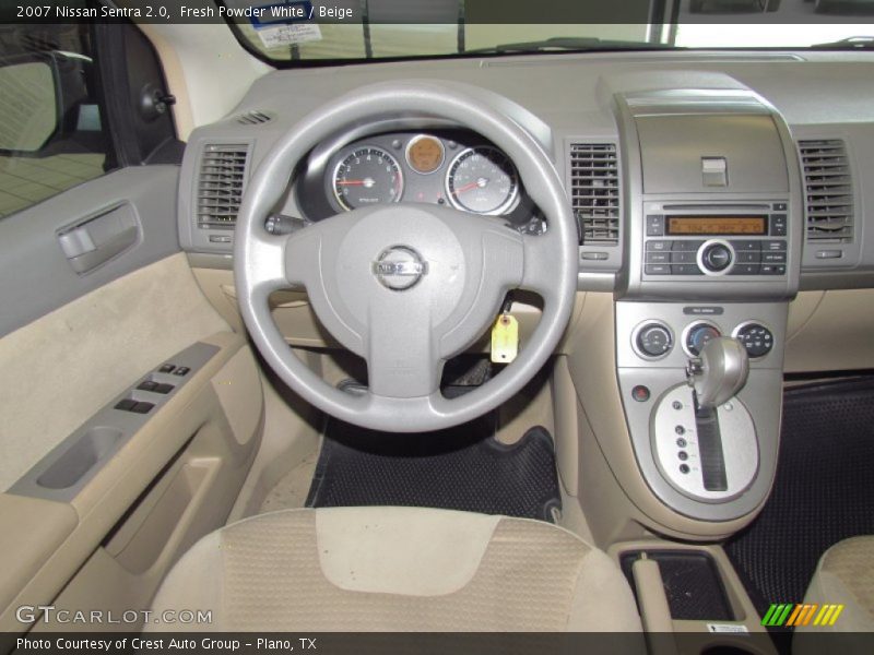 Fresh Powder White / Beige 2007 Nissan Sentra 2.0
