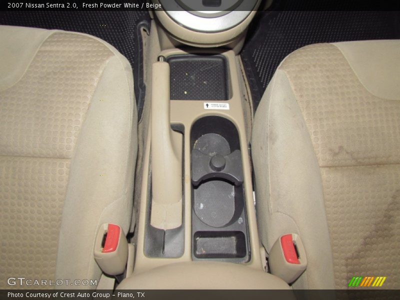 Fresh Powder White / Beige 2007 Nissan Sentra 2.0