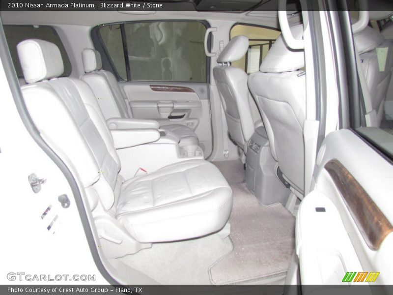 Blizzard White / Stone 2010 Nissan Armada Platinum