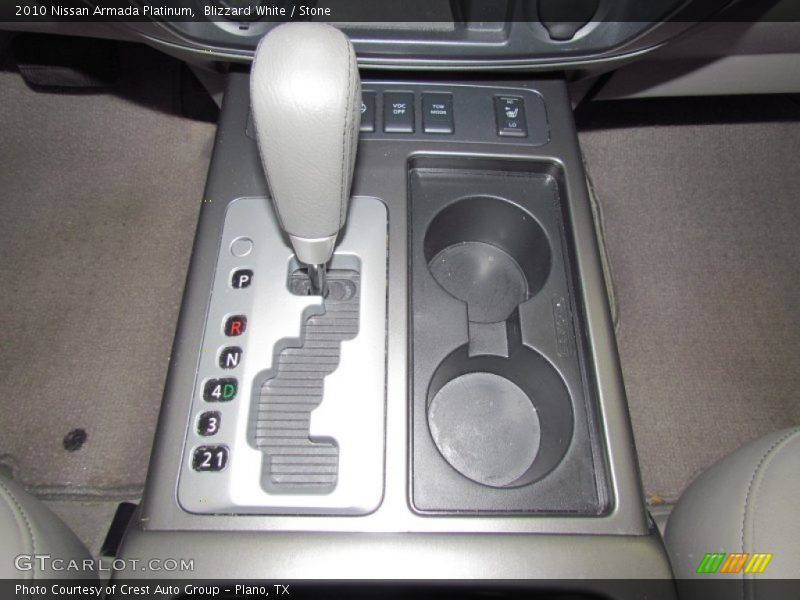 Blizzard White / Stone 2010 Nissan Armada Platinum