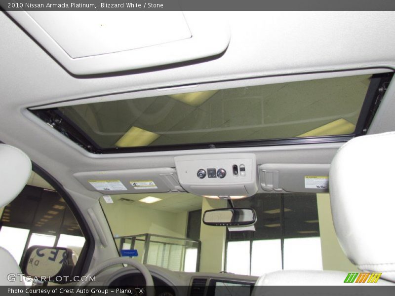 Blizzard White / Stone 2010 Nissan Armada Platinum