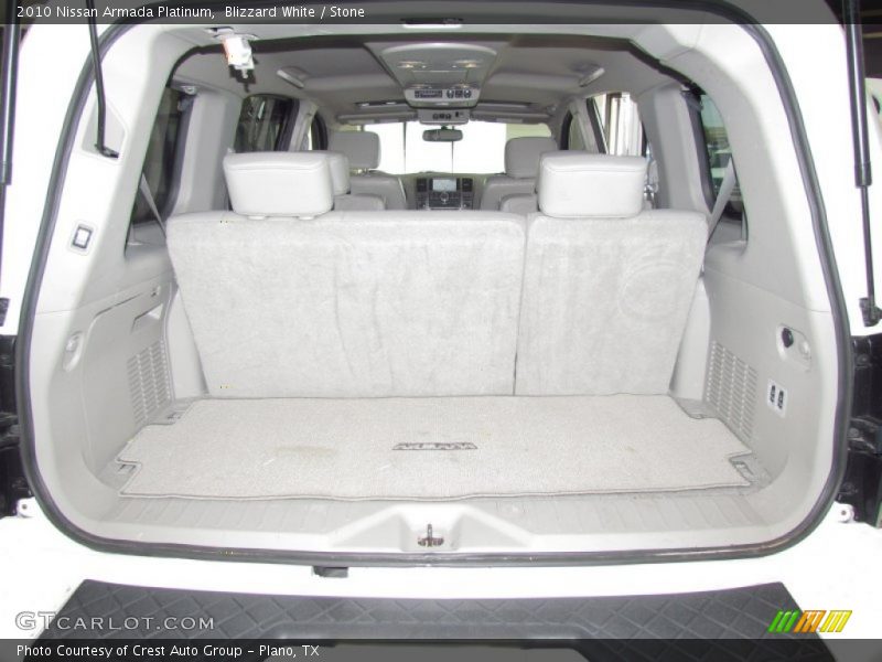 Blizzard White / Stone 2010 Nissan Armada Platinum