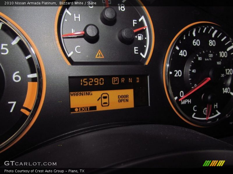 Blizzard White / Stone 2010 Nissan Armada Platinum