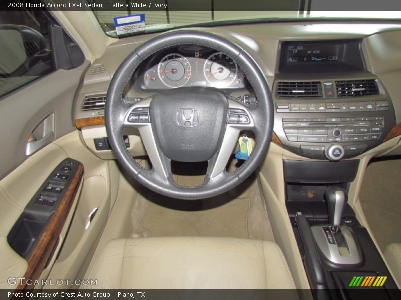 Taffeta White / Ivory 2008 Honda Accord EX-L Sedan