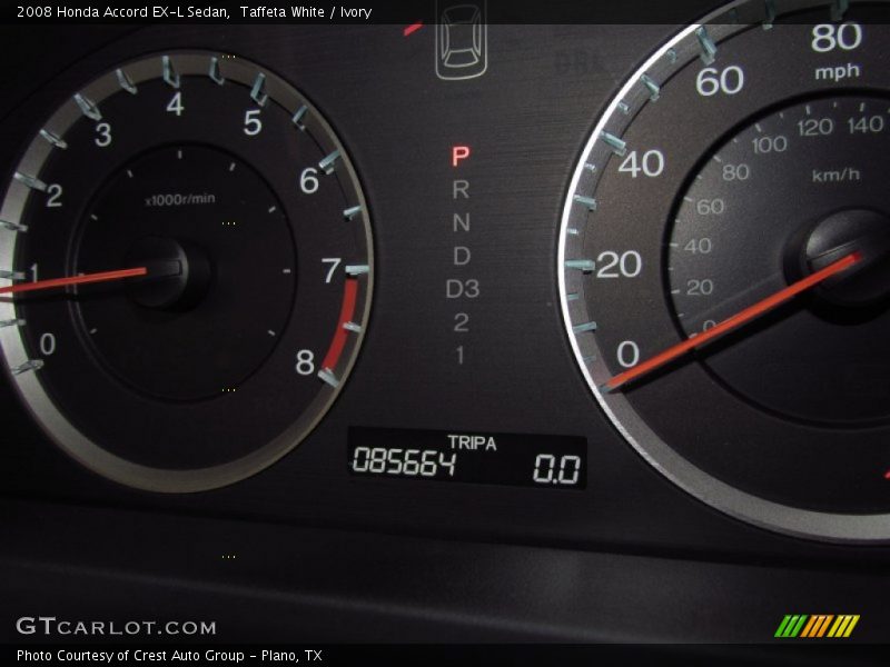 Taffeta White / Ivory 2008 Honda Accord EX-L Sedan