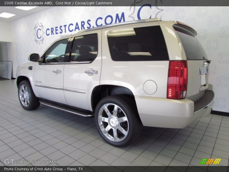 Gold Mist / Cocoa/Light Cashmere 2008 Cadillac Escalade AWD