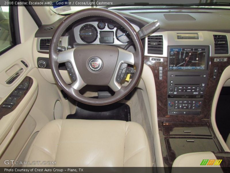 Gold Mist / Cocoa/Light Cashmere 2008 Cadillac Escalade AWD