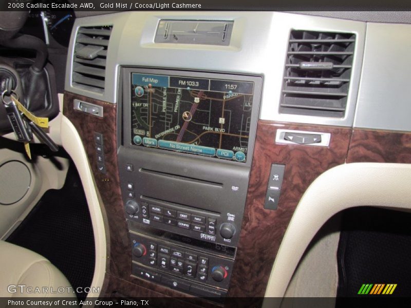 Gold Mist / Cocoa/Light Cashmere 2008 Cadillac Escalade AWD