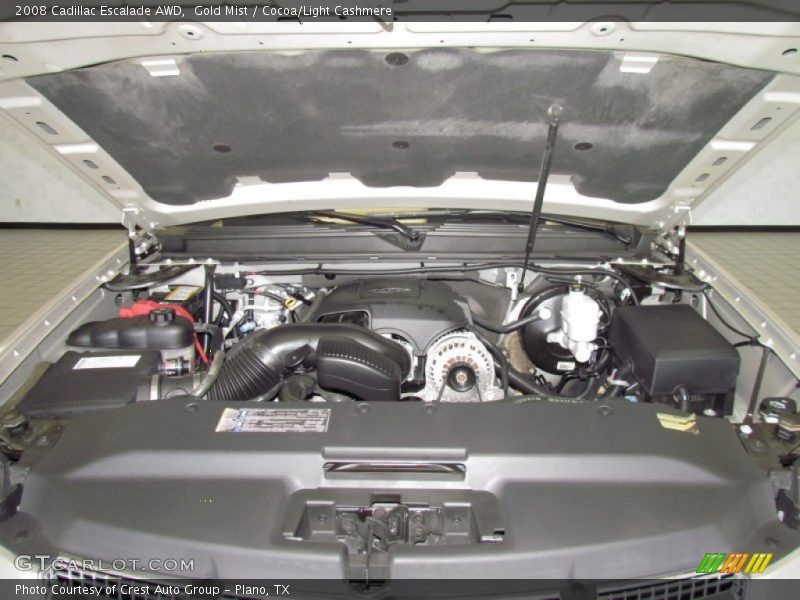 Gold Mist / Cocoa/Light Cashmere 2008 Cadillac Escalade AWD