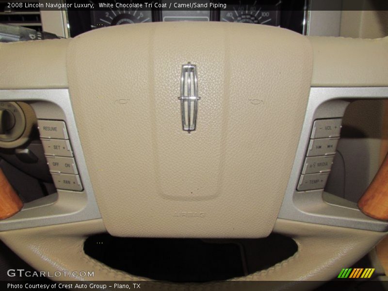 White Chocolate Tri Coat / Camel/Sand Piping 2008 Lincoln Navigator Luxury