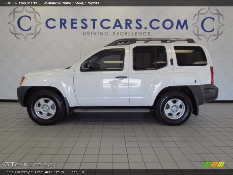 Avalanche White / Steel/Graphite 2008 Nissan Xterra S