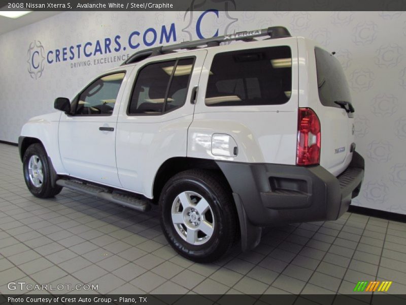 Avalanche White / Steel/Graphite 2008 Nissan Xterra S