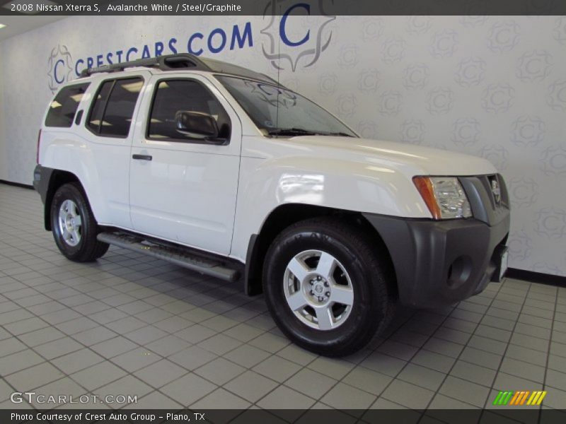Avalanche White / Steel/Graphite 2008 Nissan Xterra S