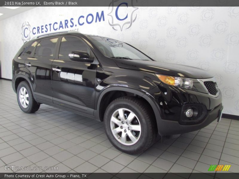 Ebony Black / Black 2011 Kia Sorento LX