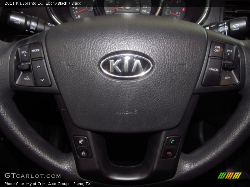 Ebony Black / Black 2011 Kia Sorento LX