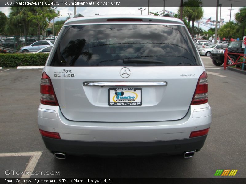 Iridium Silver Metallic / Ash Grey 2007 Mercedes-Benz GL 450