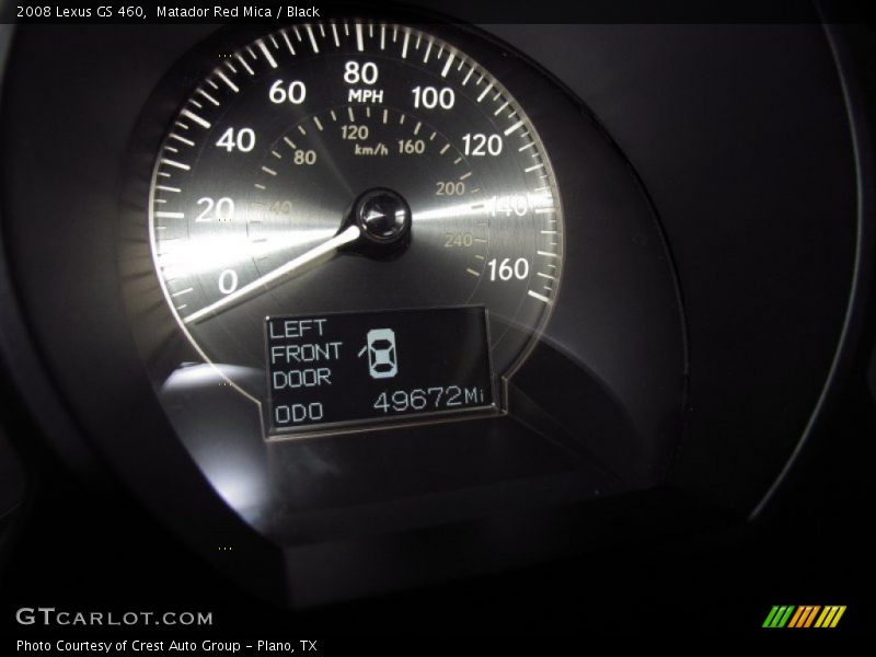 Matador Red Mica / Black 2008 Lexus GS 460