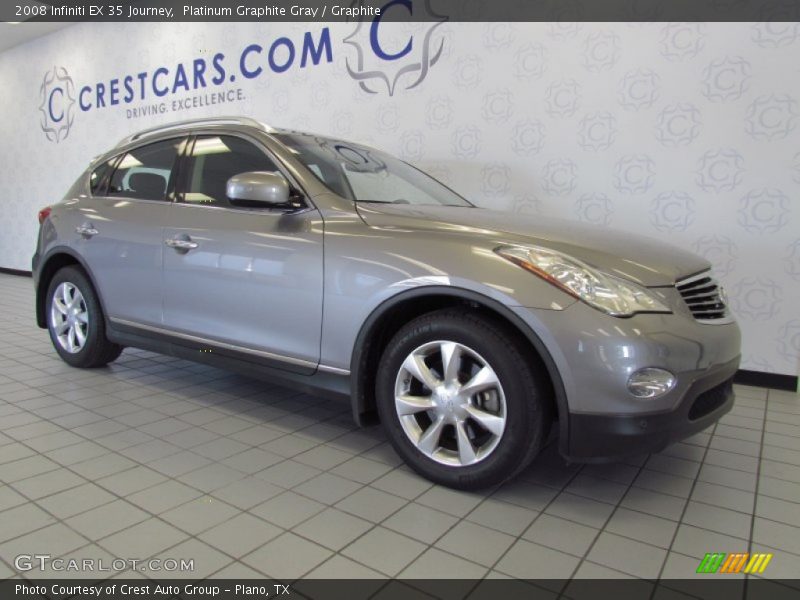 Platinum Graphite Gray / Graphite 2008 Infiniti EX 35 Journey