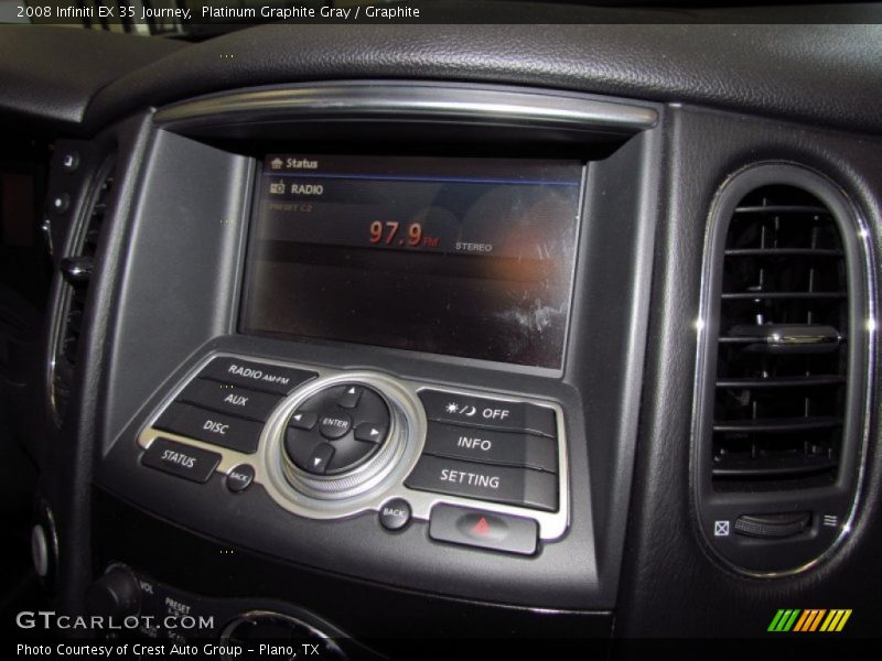 Platinum Graphite Gray / Graphite 2008 Infiniti EX 35 Journey