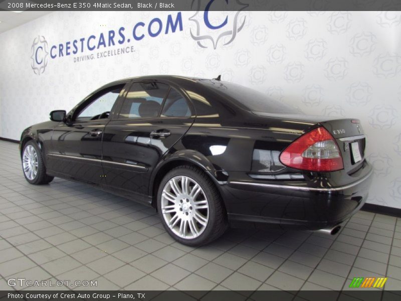 Black / Black 2008 Mercedes-Benz E 350 4Matic Sedan