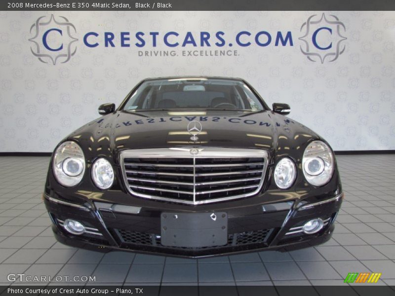 Black / Black 2008 Mercedes-Benz E 350 4Matic Sedan