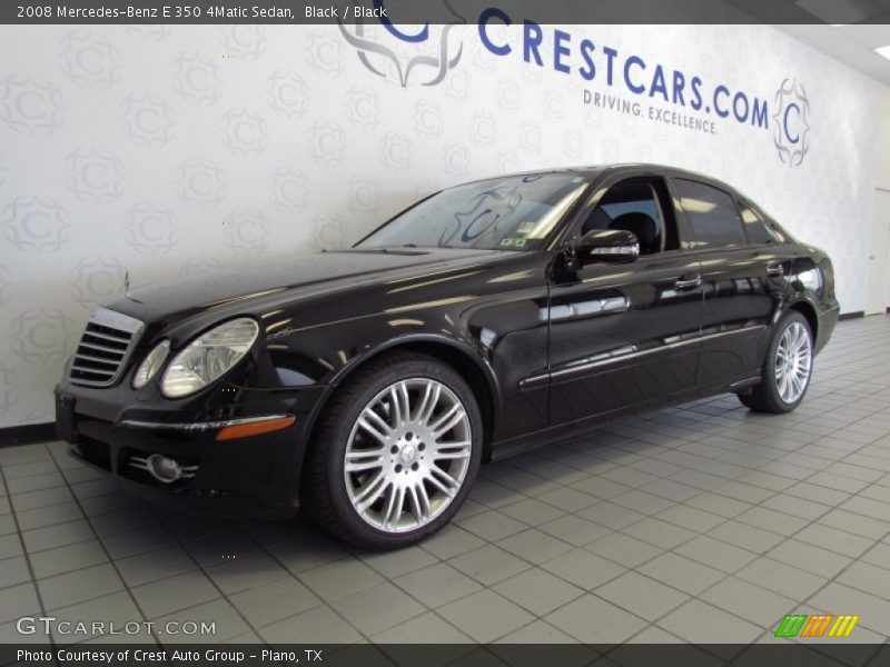 Black / Black 2008 Mercedes-Benz E 350 4Matic Sedan
