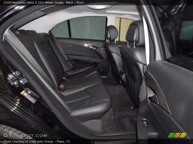 Black / Black 2008 Mercedes-Benz E 350 4Matic Sedan