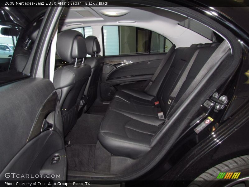Black / Black 2008 Mercedes-Benz E 350 4Matic Sedan