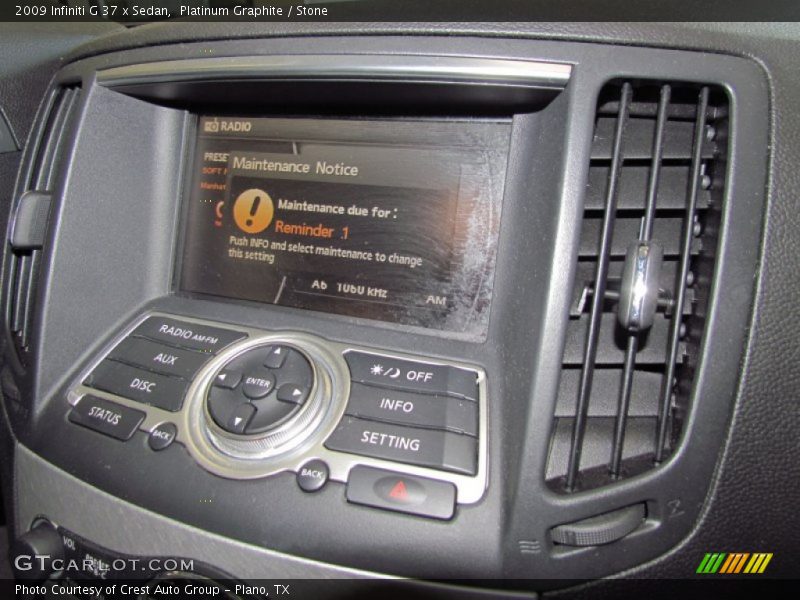 Platinum Graphite / Stone 2009 Infiniti G 37 x Sedan