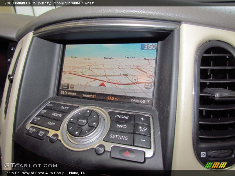 Moonlight White / Wheat 2008 Infiniti EX 35 Journey
