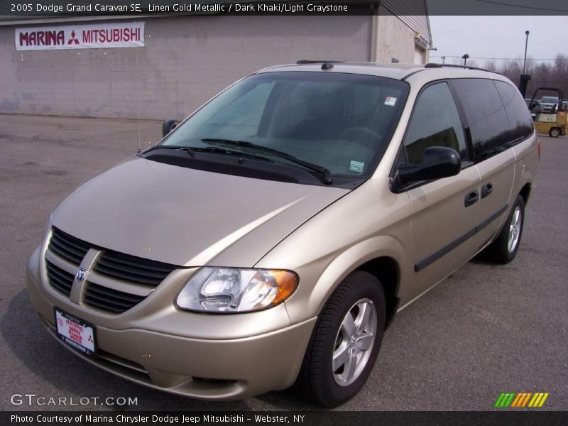 Linen Gold Metallic / Dark Khaki/Light Graystone 2005 Dodge Grand Caravan SE