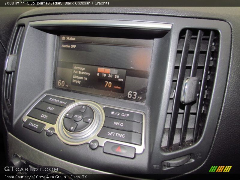 Black Obsidian / Graphite 2008 Infiniti G 35 Journey Sedan