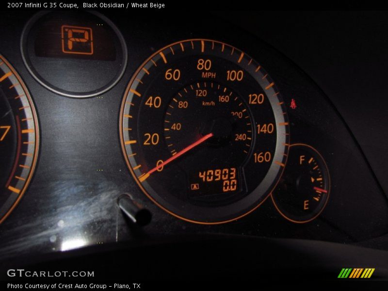 Black Obsidian / Wheat Beige 2007 Infiniti G 35 Coupe
