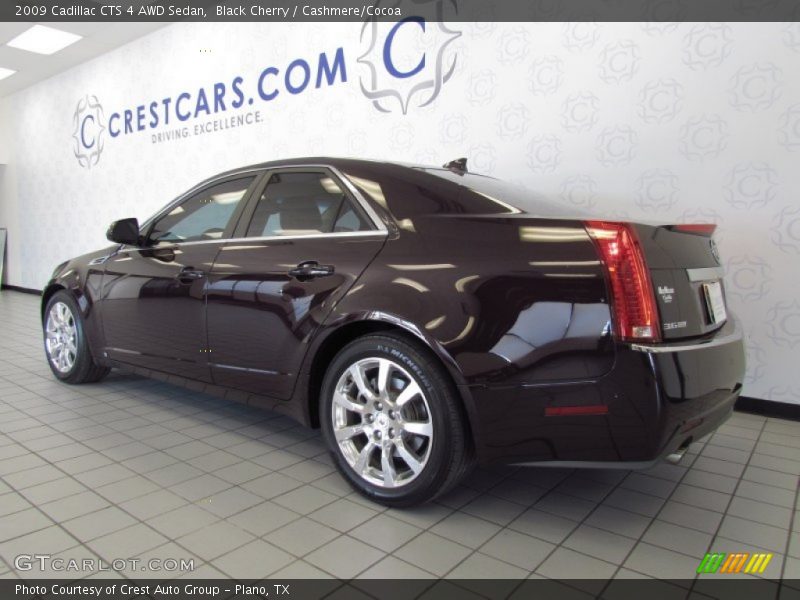 Black Cherry / Cashmere/Cocoa 2009 Cadillac CTS 4 AWD Sedan
