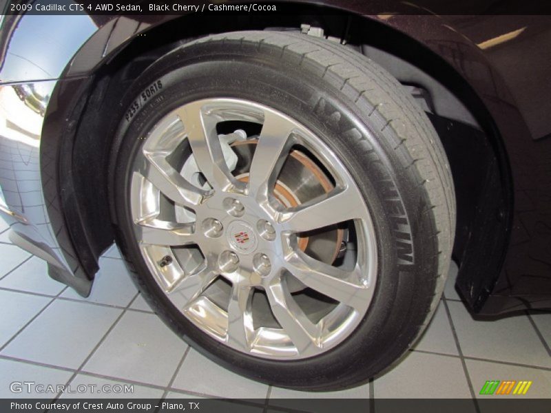 Black Cherry / Cashmere/Cocoa 2009 Cadillac CTS 4 AWD Sedan