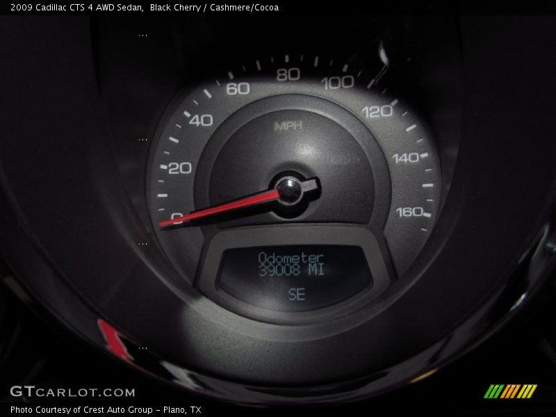 Black Cherry / Cashmere/Cocoa 2009 Cadillac CTS 4 AWD Sedan