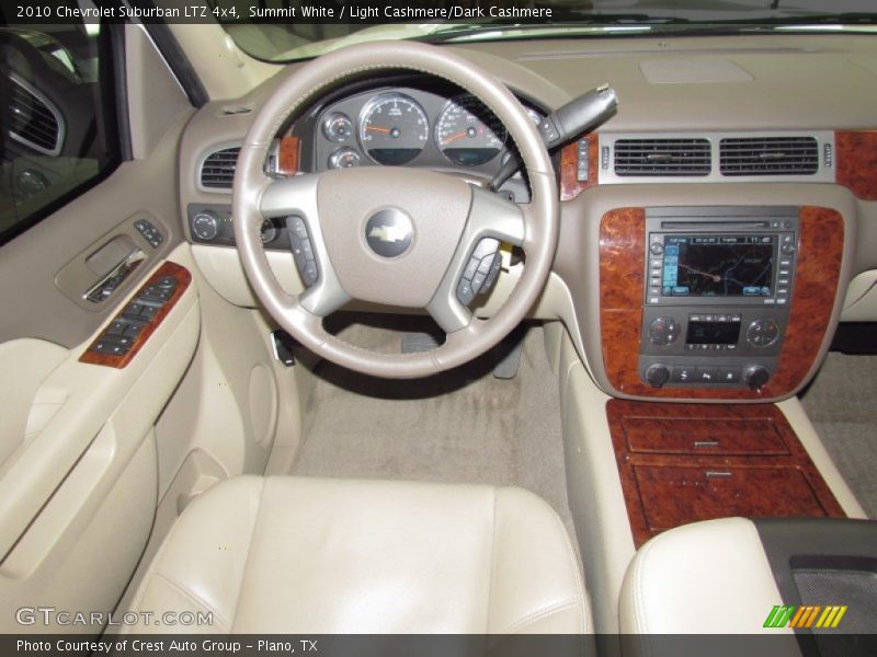 Summit White / Light Cashmere/Dark Cashmere 2010 Chevrolet Suburban LTZ 4x4
