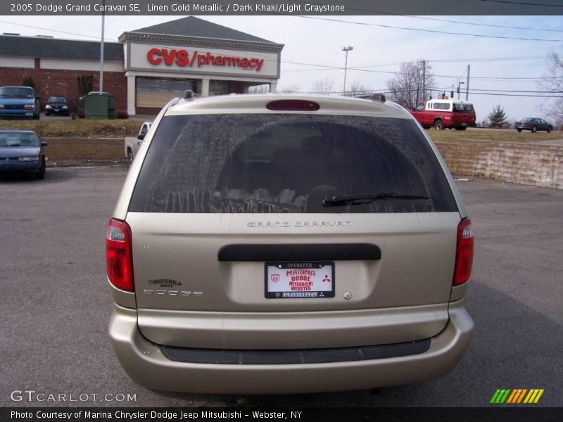 Linen Gold Metallic / Dark Khaki/Light Graystone 2005 Dodge Grand Caravan SE